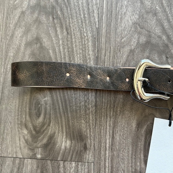 Ayure Bowie Brown and Silver Textured Belt NEW - Picture 4 of 8